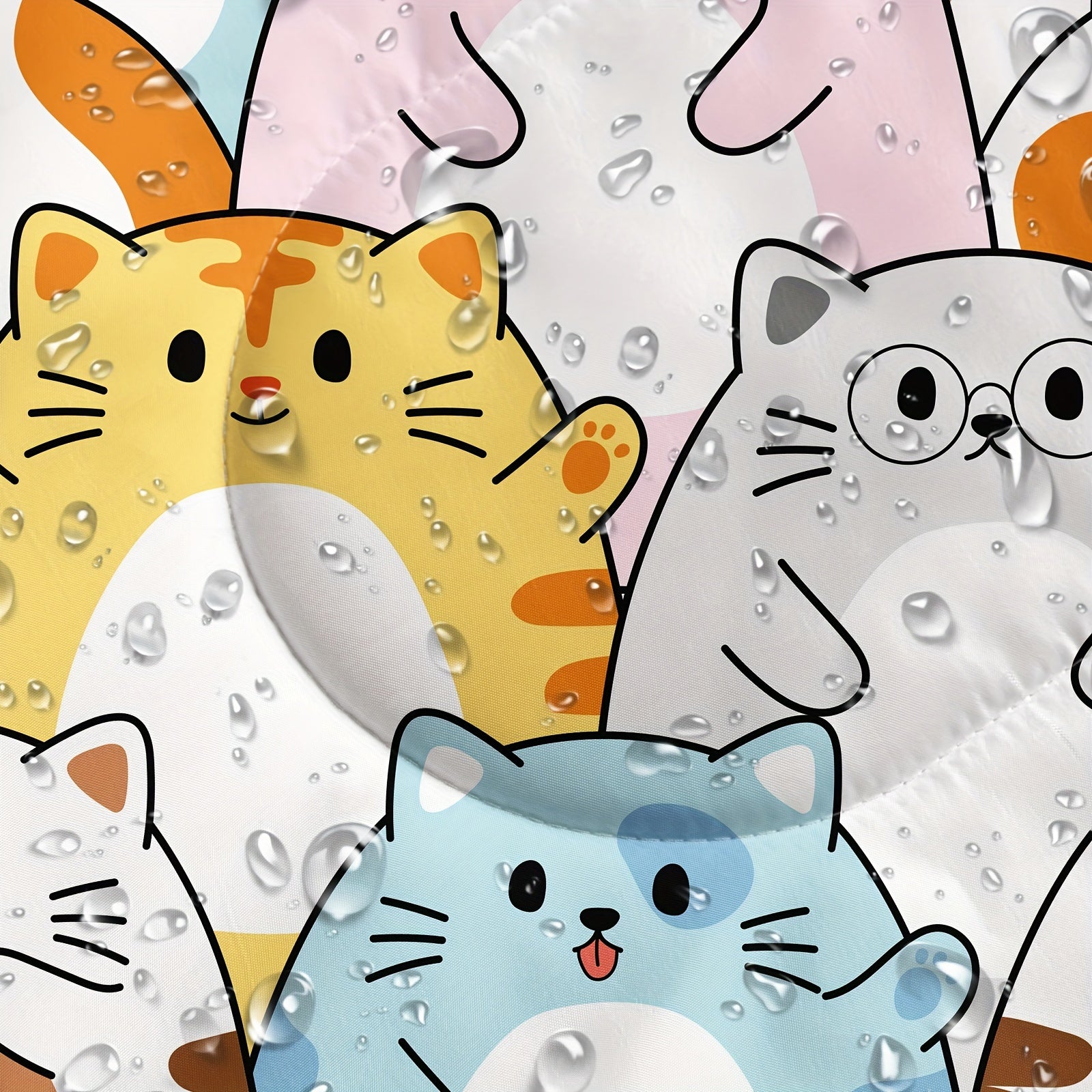 Cute Cats Printed Camping Sleeping Bags, Lightweight, Hiking, High Quality, Backpacking And Outdoors Sleeping Bags, 3 Season Warm & Cool Weather, Camping Gear Equipment 31x90inch