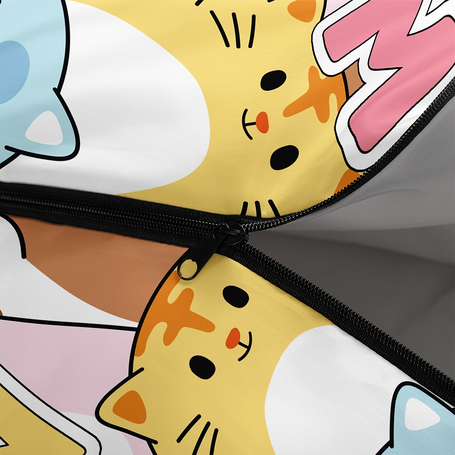 Cute Cats Printed Camping Sleeping Bags, Lightweight, Hiking, High Quality, Backpacking And Outdoors Sleeping Bags, 3 Season Warm & Cool Weather, Camping Gear Equipment 31x90inch